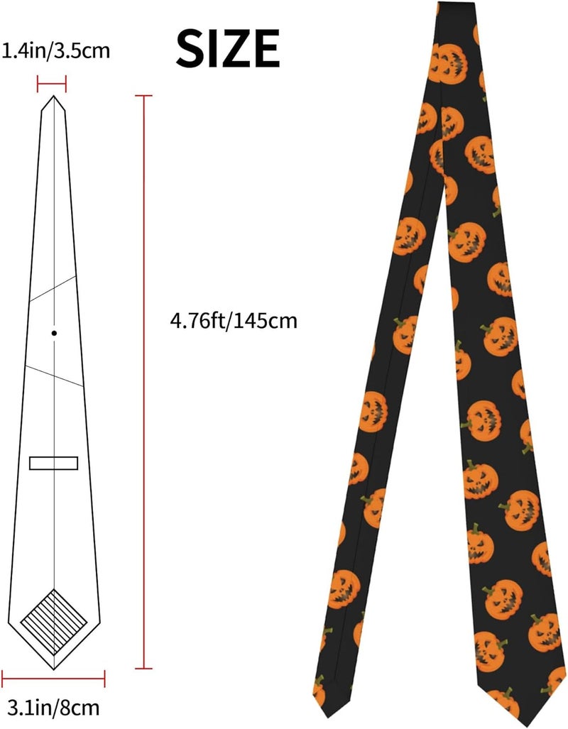 ARESD Men's Tie Funny Neckties Halloween Novelty Ties Formal Party Business Neckties - Image 5